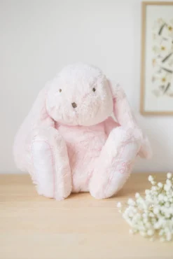 Augustin le lapin 25 cm rose pâle