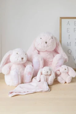 Augustin le lapin 25 cm rose pâle