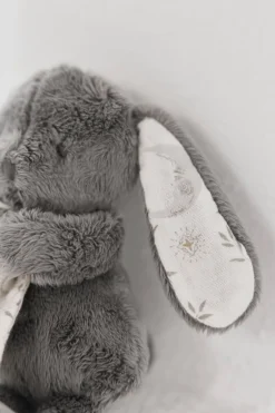 Augustin le lapin Doudou gris imprimé Rêve étoilé