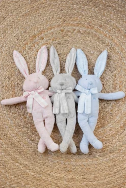 Augustin le lapin Tout doux rose pâle