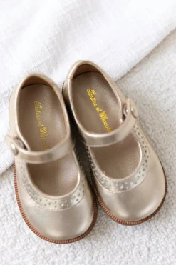 Babies Cuir doré