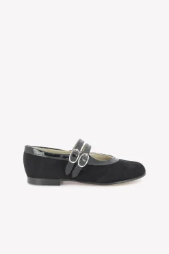 Ballerines Noir double bride