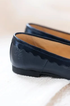 Ballerines Cuir marine