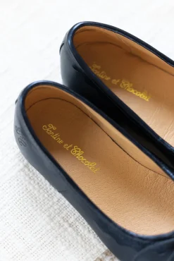 Ballerines Cuir marine