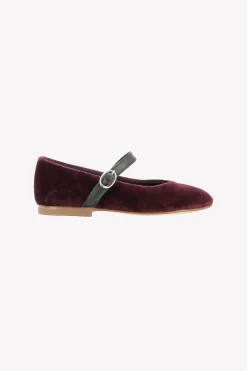 Ballerines Aubergine velours