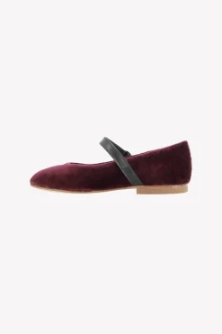 Ballerines Aubergine velours