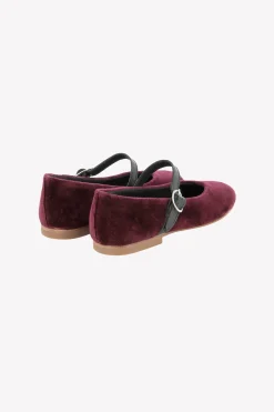 Ballerines Aubergine velours