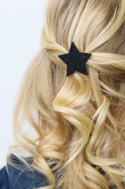 Barrette Noir paillettes