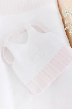 Bavoir Garda rose pâle T2