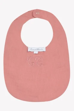 Bavoir Imprimé inspiration Toile de Jouy rose T2