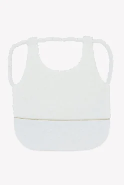 Bavoir Délicatesse T2 nacre