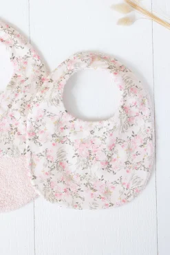 Bavoir Imprimé fleuri jardin hivernal T1