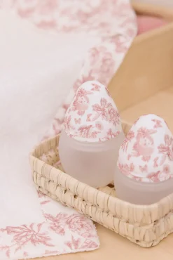 Biberon anti-colique Toile de jouy rose Élhée x Tartine et Chocolat