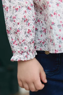 Blouse Ecru imprimé fleuri