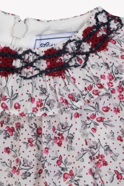 Blouse Ecru imprimé fleuri