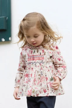 Blouse Tissu liberty smocké