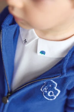 Body Bleu électrique broderie game on