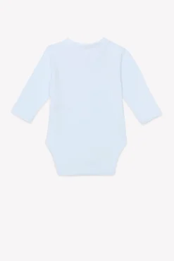 Body Bleu ciel broderie lapin