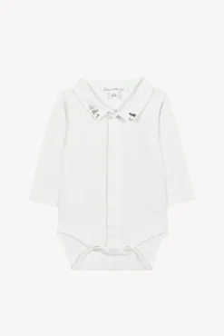 Body Ecru broderie lapin