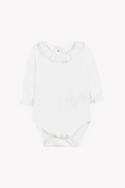 Body Ecru petit col volanté