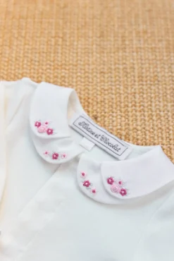 Body Ecru double col pétale