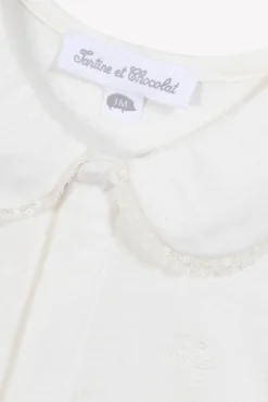 Body Ecru col volanté