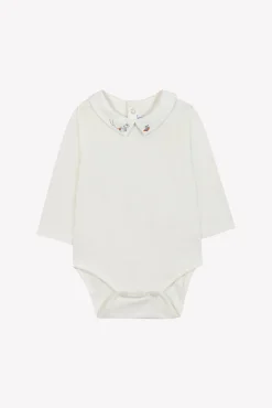 Body Ecru broderie petit robot