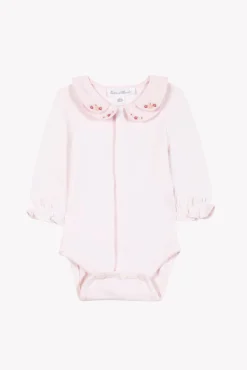 Body Rose pâle double col pétale