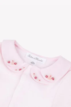 Body Rose pâle double col pétale