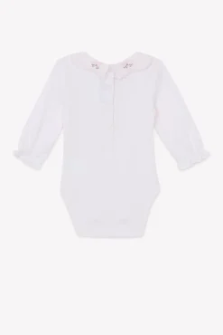 Body Rose pâle broderie petits trésors