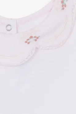 Body Rose pâle broderie petits trésors