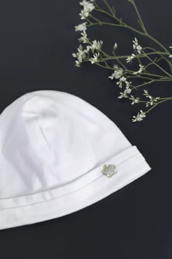 Bonnet Monogramme blanc