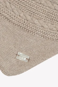 Bonnet Greige chiné cache-oreilles