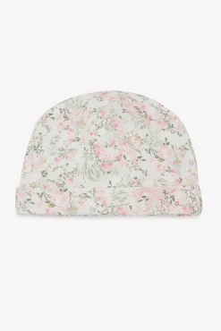 Bonnet Imprimé fleuri jardin hivernal