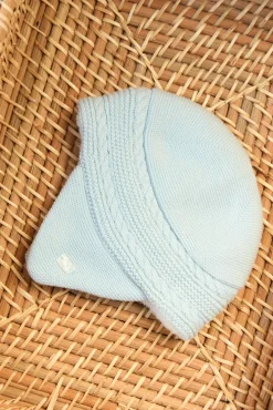 Bonnet Bleu chiné cache-oreilles