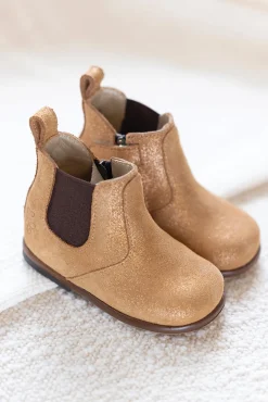 Bottines Cuir caramel