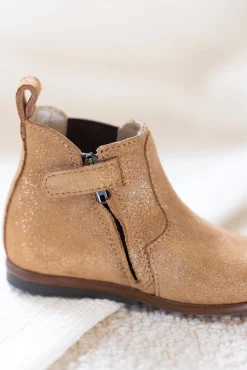 Bottines Cuir caramel