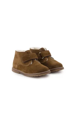 Bottines Nubuck camel fourré
