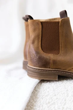 Bottines Camel nubuck