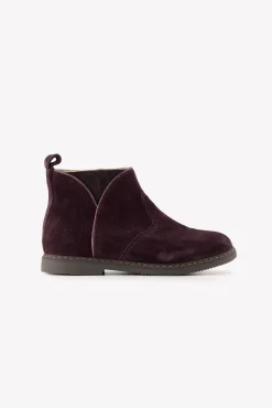 Bottines Cuir aubergine