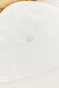 Cape de bain Monogramme blanc