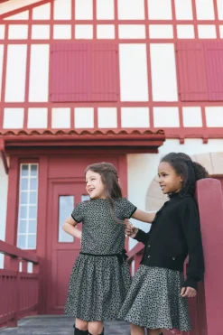 Cardigan Noir nœuds