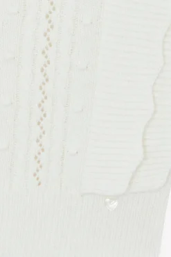 Cardigan Ecru sans manche