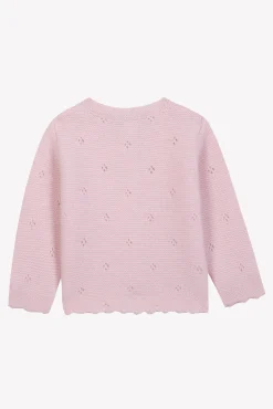 Cardigan Rose pâle 100% cachemire