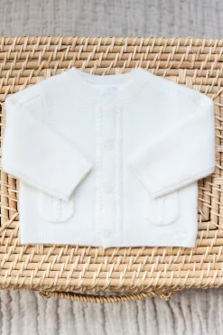 Cardigan Ecru avec poches