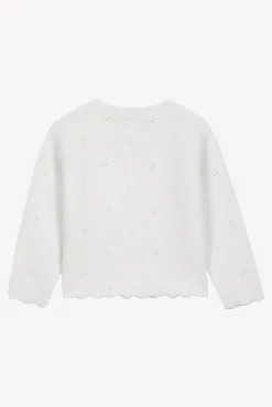 Cardigan Ecru 100% cachemire