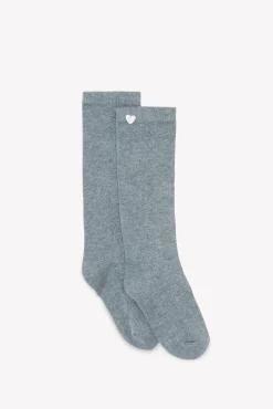 Chaussettes hautes Gris chiné