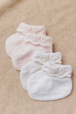 Chaussons Ecru volants