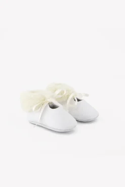 Chaussons Ecru cuir
