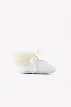 Chaussons Ecru cuir